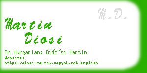 martin diosi business card
